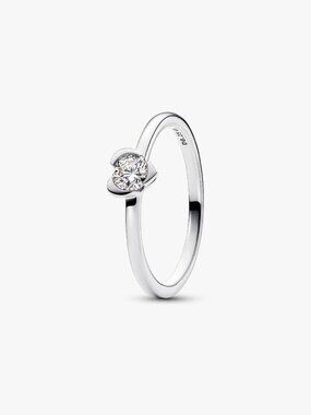 Pandora Talisman Sterling Silver Lab-grown Diamond Heart Ring